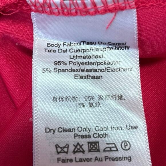 DKNY Women's Pink Short Sleeve Asymmetric Back Zip Blouse Shirt Tunic Top Size M - Picture 6 of 6